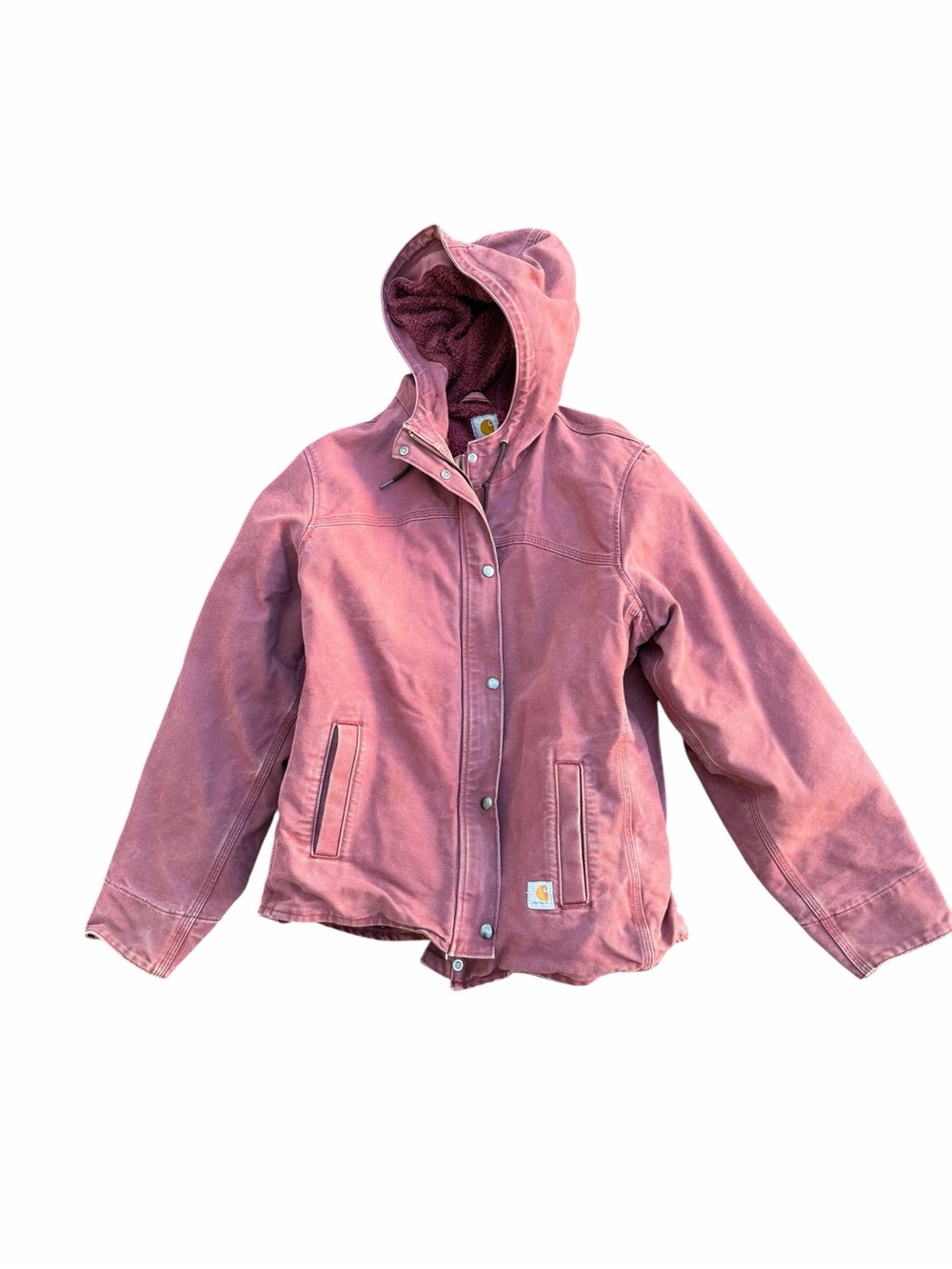 Carhartt Women’s maroon Hooded Work Jacket
